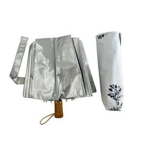 Compact UV Umbrella. UPF50+.  Midnight Blossoms, All Seasons Collection