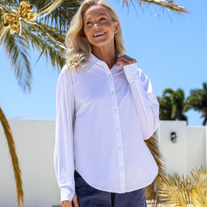 Sun Shirt UPF50+, Ice Cool Fabric, White