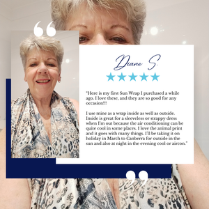 Sun Wrap UPF50+, Faded Leopard