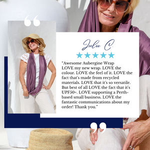 Sun Wrap UPF50+, Aubergine