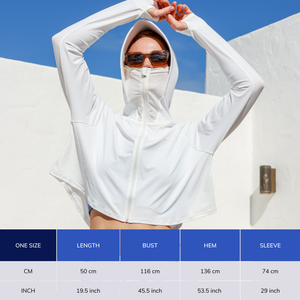 Cropped Sun Jacket UPF50+, Ice Cool Fabric