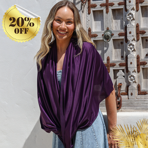 Sun Wrap UPF50+, Aubergine