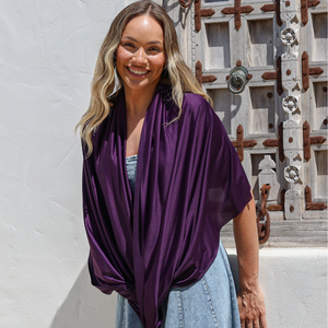 Sun Wrap UPF50+, Aubergine