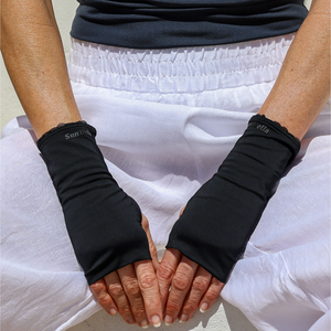 Sun Gloves (Hand Covers) UPF50+, Black