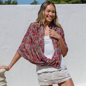 Sun Wrap UPF50+, Country Journey (Red)