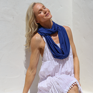 Sun Wrap UPF50+, Navy Peony