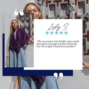 Sun Wrap UPF50+, Aubergine