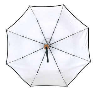 Compact Cosmopolitan UV Sun Umbrella - White with black trim