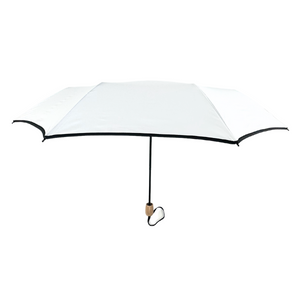 Compact Cosmopolitan UV Sun Umbrella - White with black trim