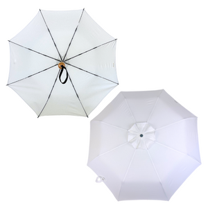 Compact Cosmopolitan Sun Umbrella - White with white trim