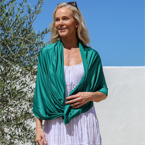 Sun Wrap UPF50+, Ultramarine Green