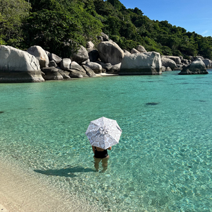 Coast Sun Parasol. Ocean Shells (Beige)