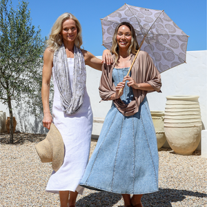 Coast Sun Parasol. Ocean Shells (Beige)