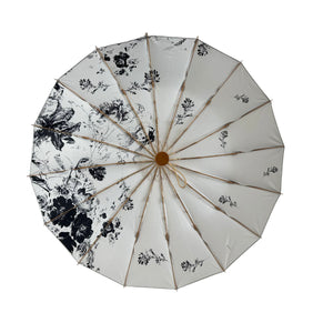 Compact UV Umbrella. UPF50+.  Midnight Blossoms, All Seasons Collection