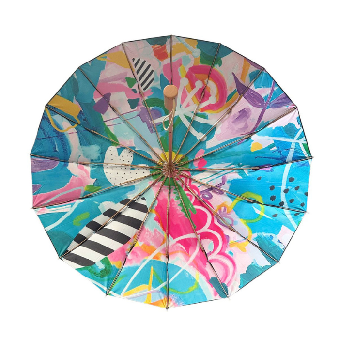 Compact UV Umbrella. UPF50+.  The Mighty Jungle, All Seasons Collection