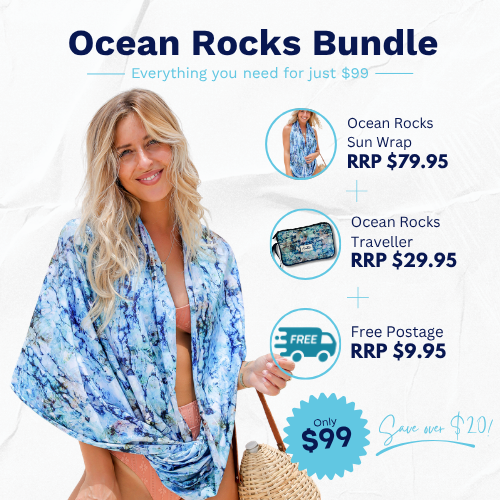 Ocean Rocks Wrap and Traveller Bundle
