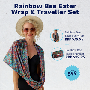 Rainbow Bee Eater Wrap & Traveller Set
