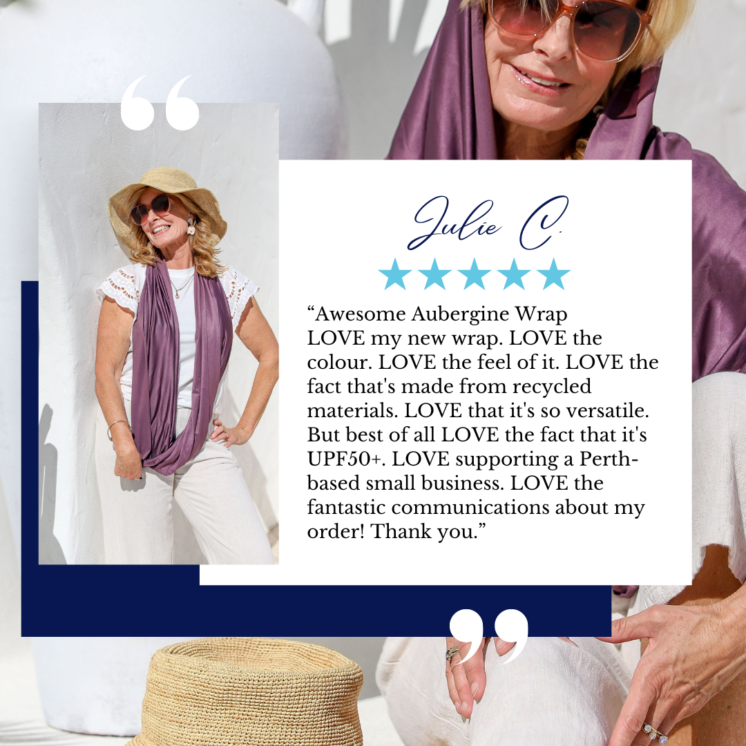 Sun Wrap UPF50+, Aubergine