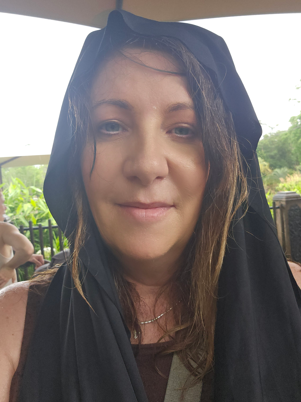 Kerry wearing Black Sun Wrap