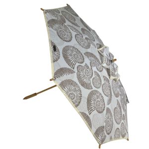 UPF50+ Coast UV Sun Parasol. Ocean Shells (Beige)