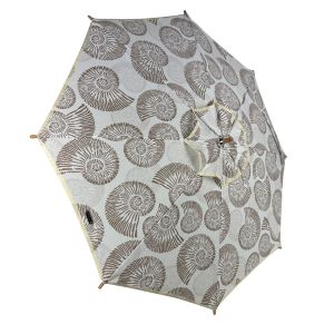 UPF50+ Coast UV Sun Parasol. Ocean Shells (Beige)