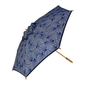 UPF50+ Coast UV Sun Parasol. Ocean Shells (Navy)