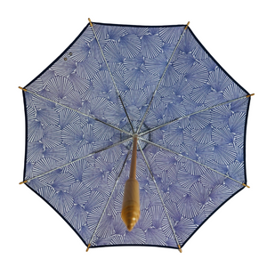 UPF50+ Coast UV Sun Parasol. Ocean Shells (Navy)