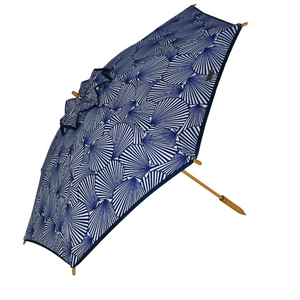 UPF50+ Coast UV Sun Parasol. Ocean Shells (Navy)