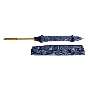 UPF50+ Coast UV Sun Parasol. Ocean Shells (Navy)