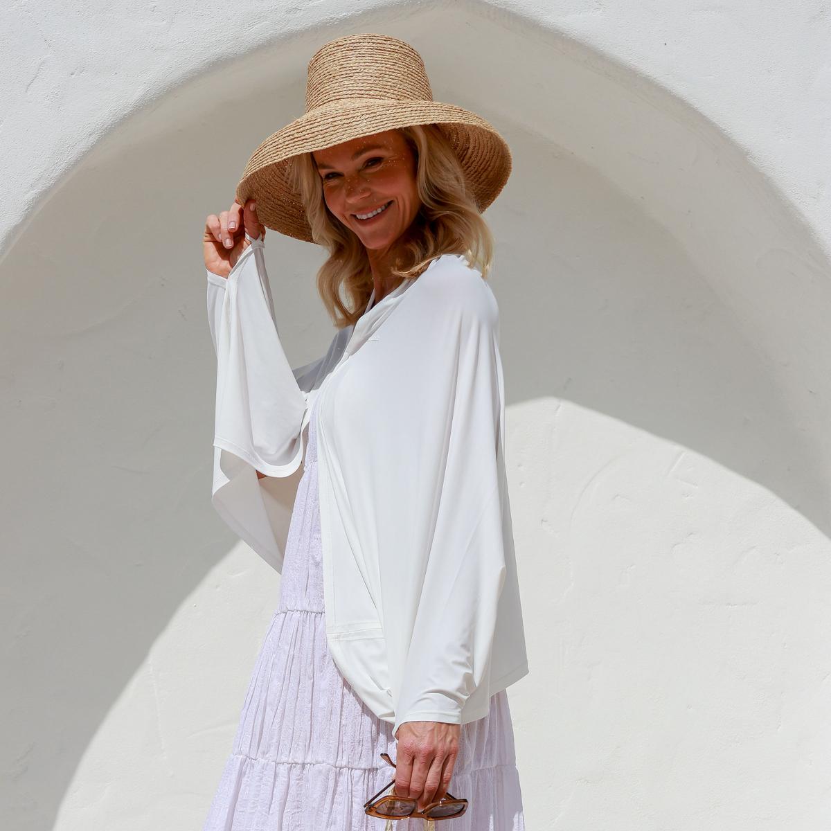 Sun Shawl Cape UPF50+, Ice Cool Fabric