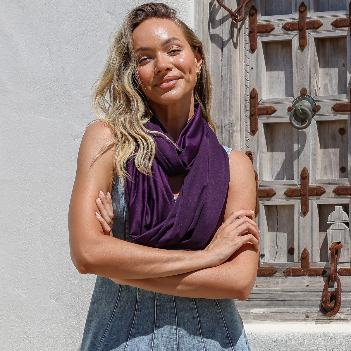 Sun Wrap UPF50+, Aubergine