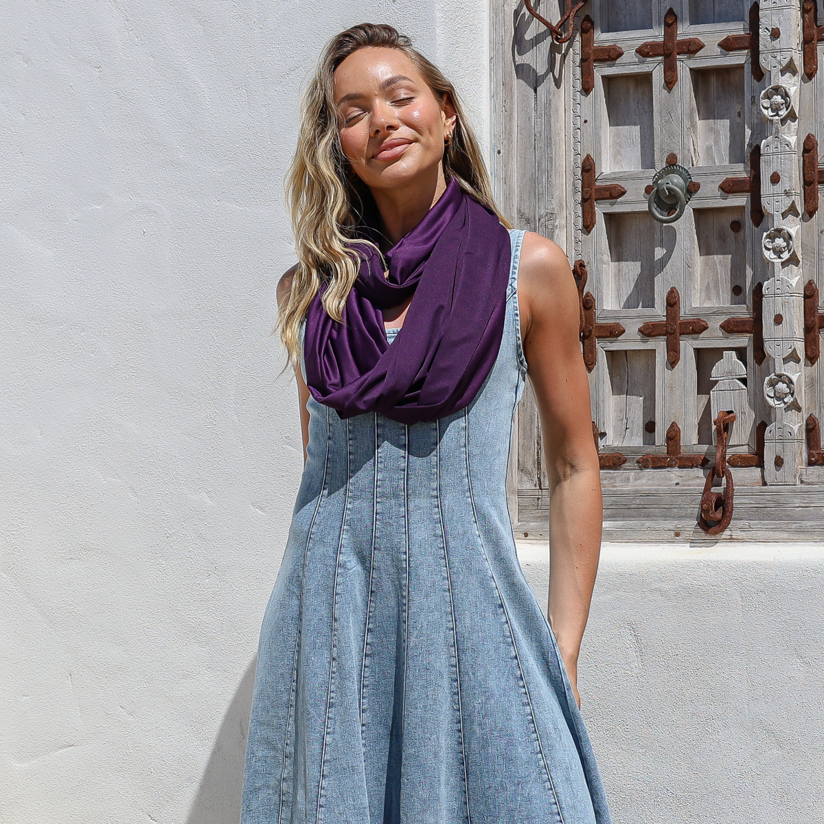 Sun Wrap UPF50+, Aubergine