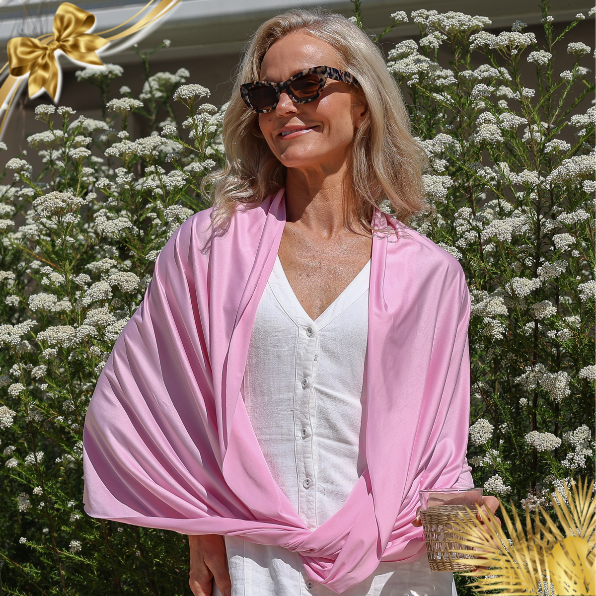 Sun Wrap UPF50+, Blush Pink