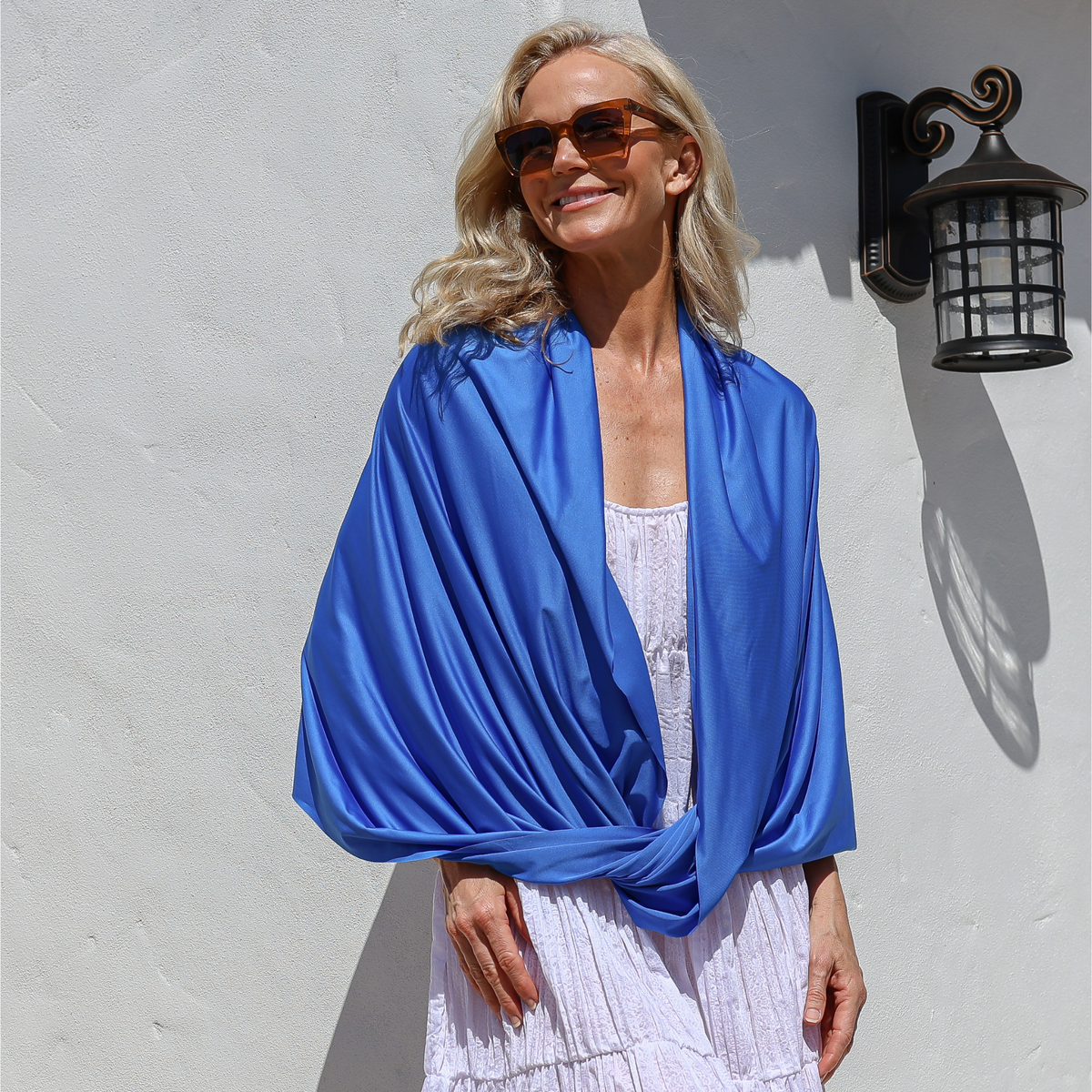 Sun Wrap UPF50+, Cornflower Blue