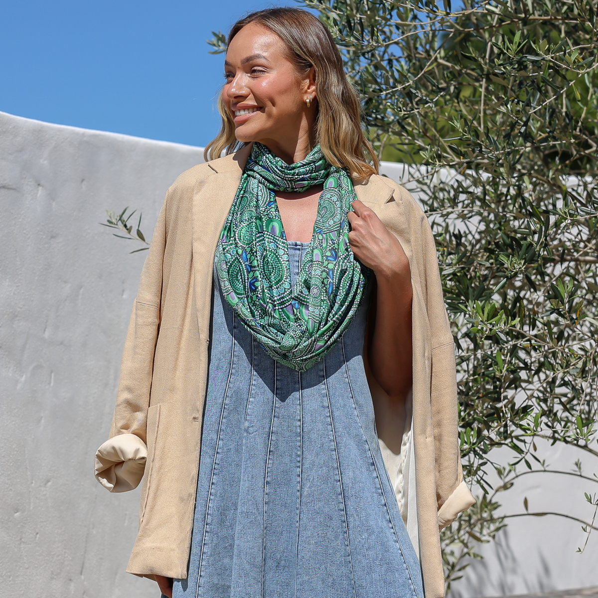 Sun Wrap UPF50+, Country Journey (Green)