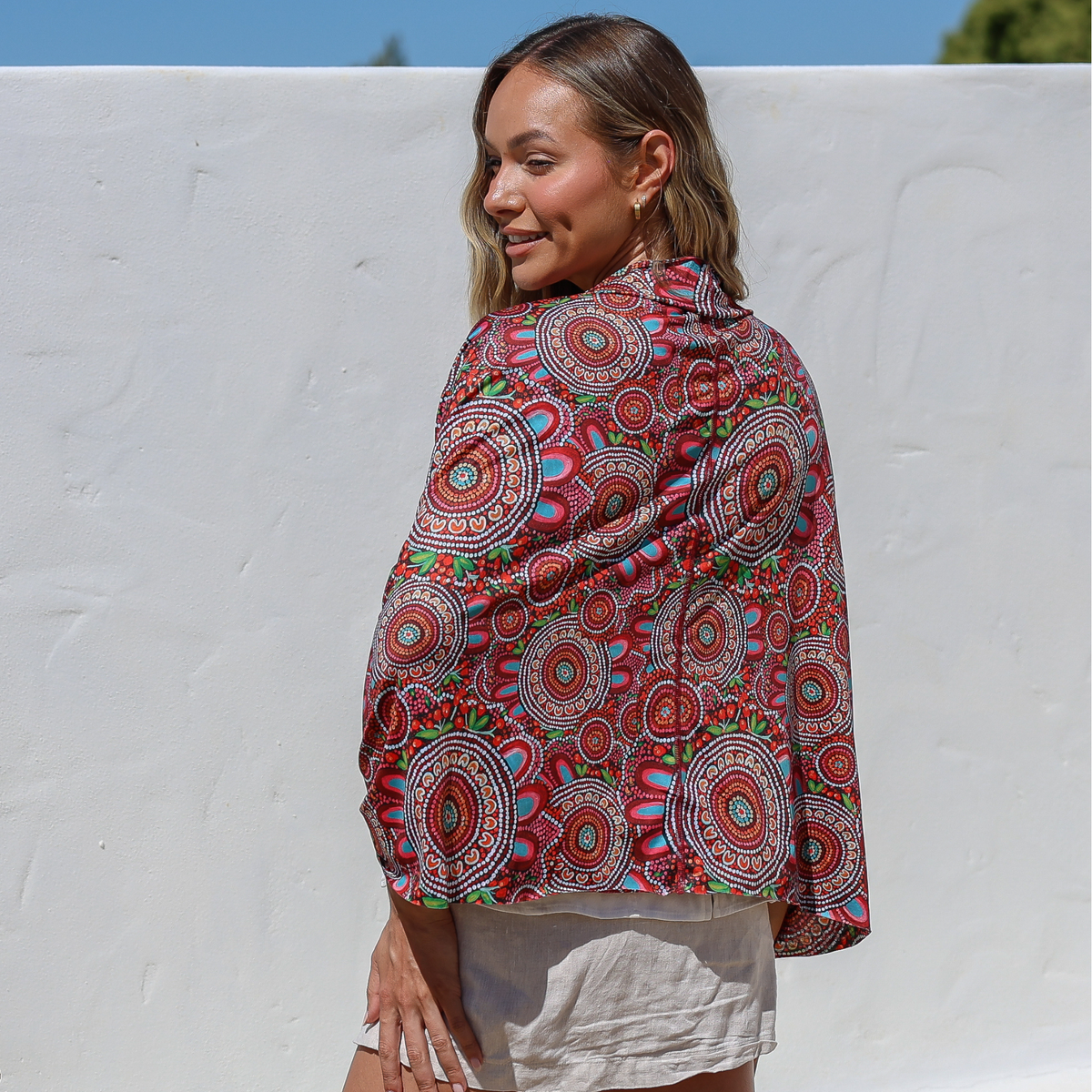 Sun Wrap UPF50+, Country Journey (Red)
