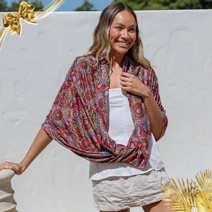 Sun Wrap UPF50+, Country Journey (Red)