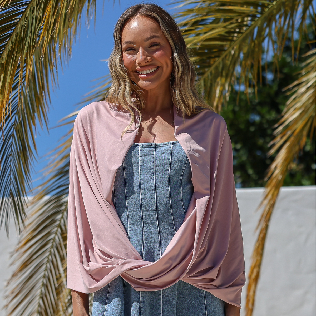 Sun Wrap UPF50+, Dusk Pink