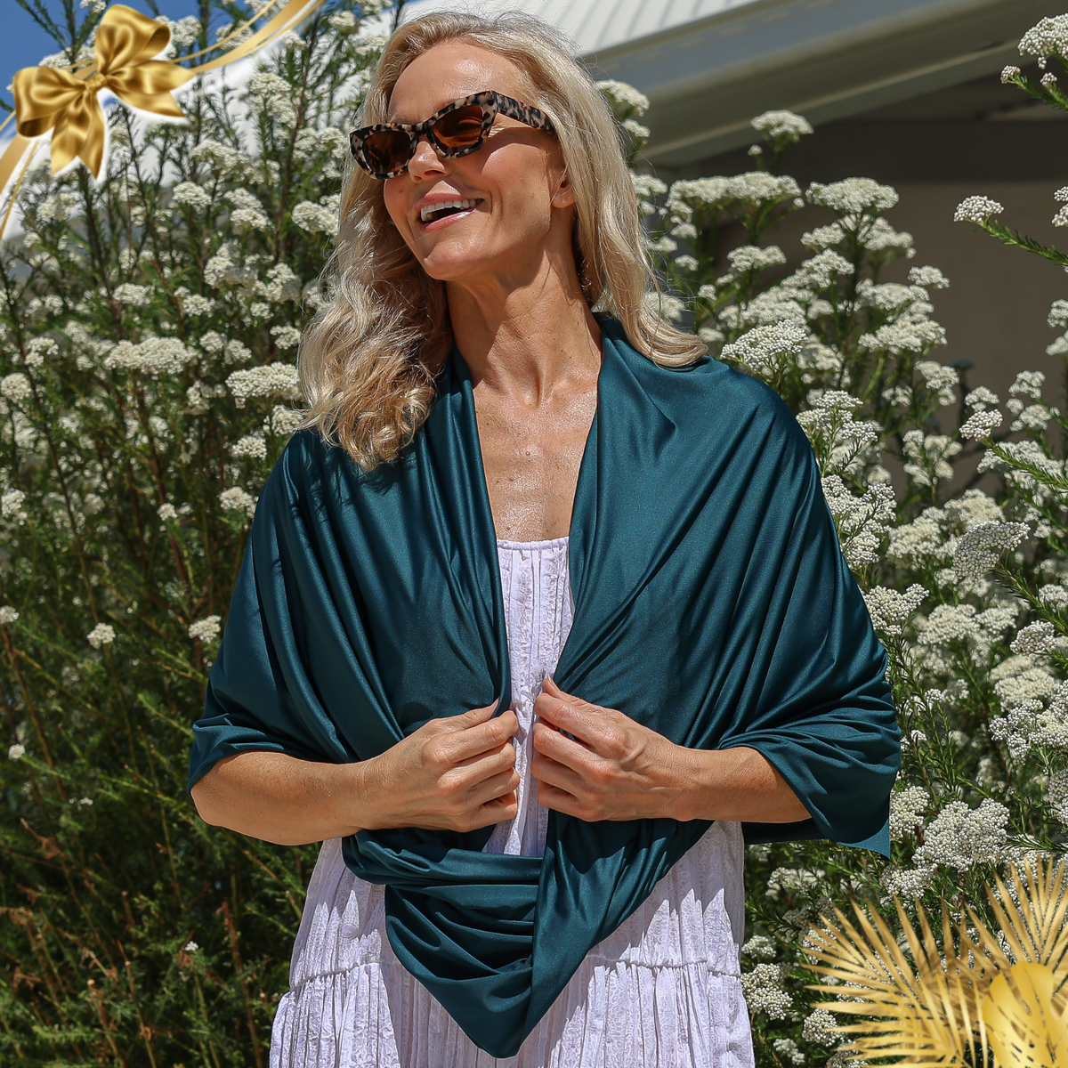 Sun Wrap UPF50+, Indian Teal S/M (size 6-14)