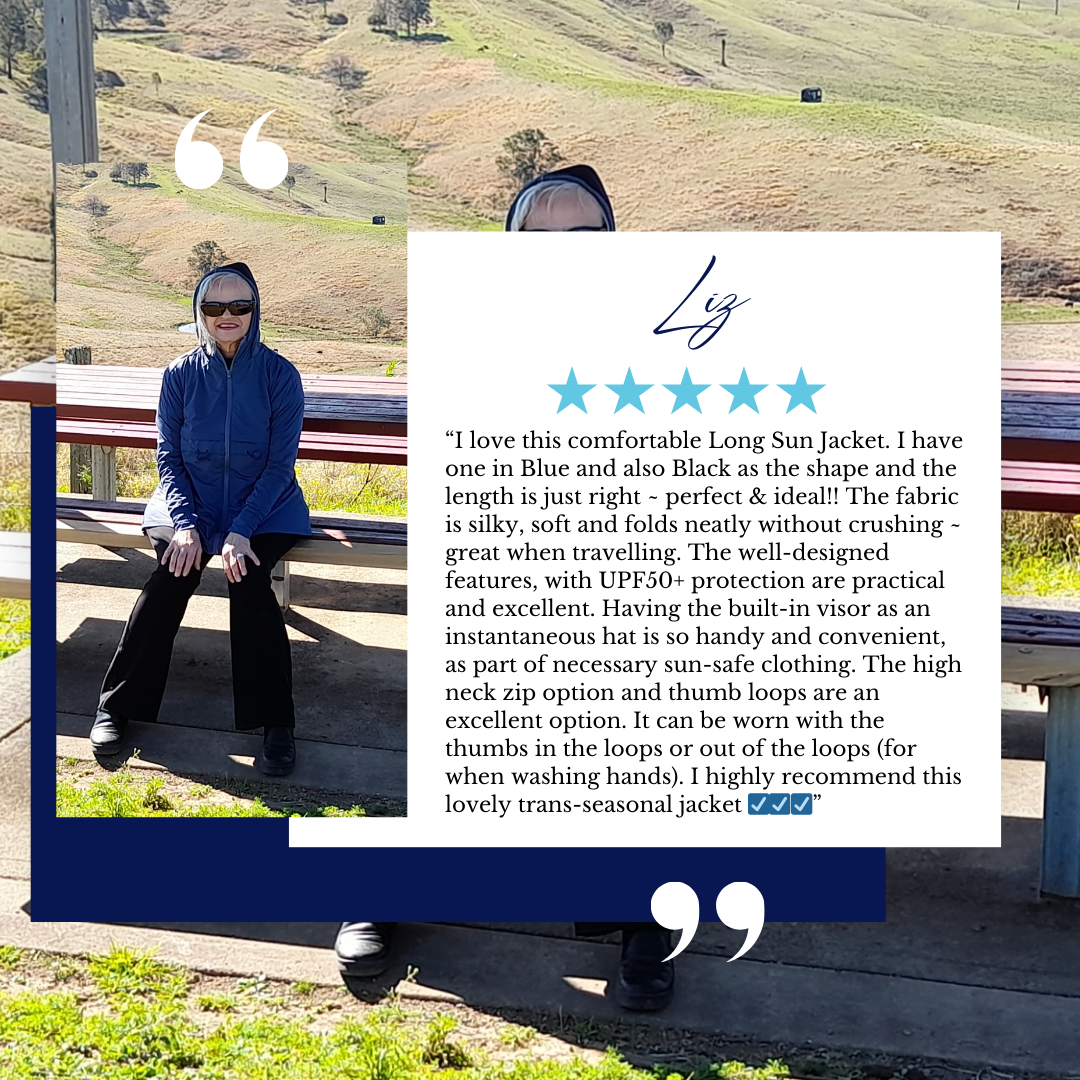 Long Sun Jacket UPF50+, Ice Cool Fabric