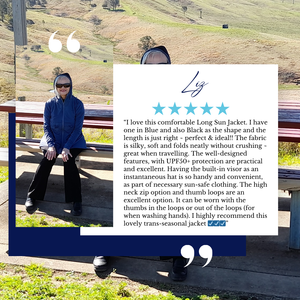 Long Sun Jacket UPF50+, Ice Cool Fabric