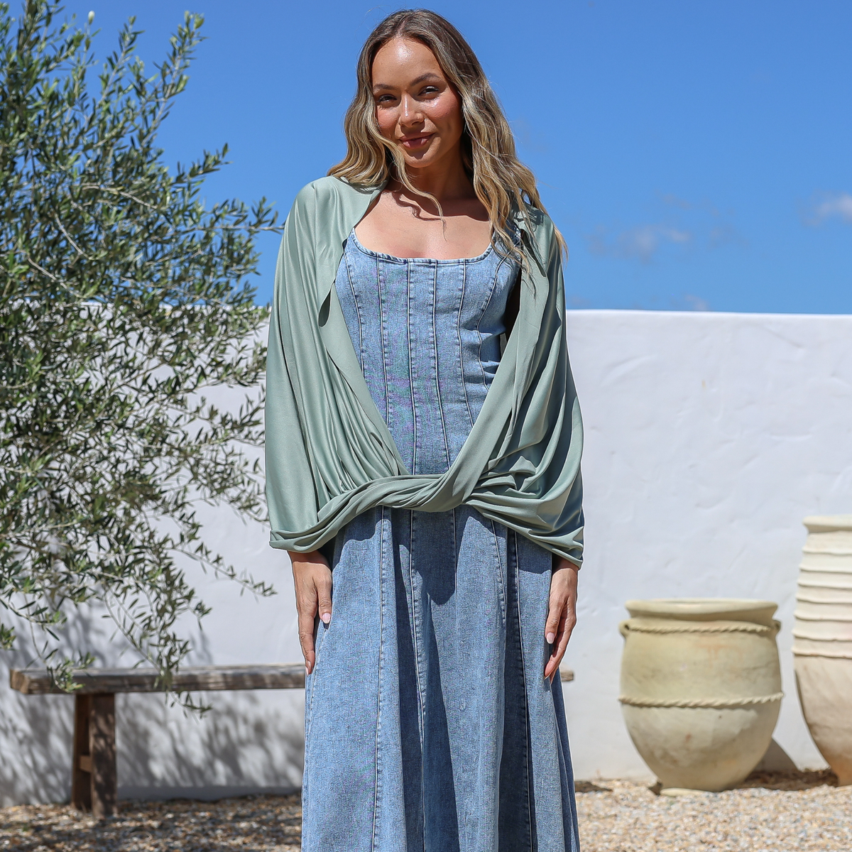 Sun Wrap UPF50+, Sage