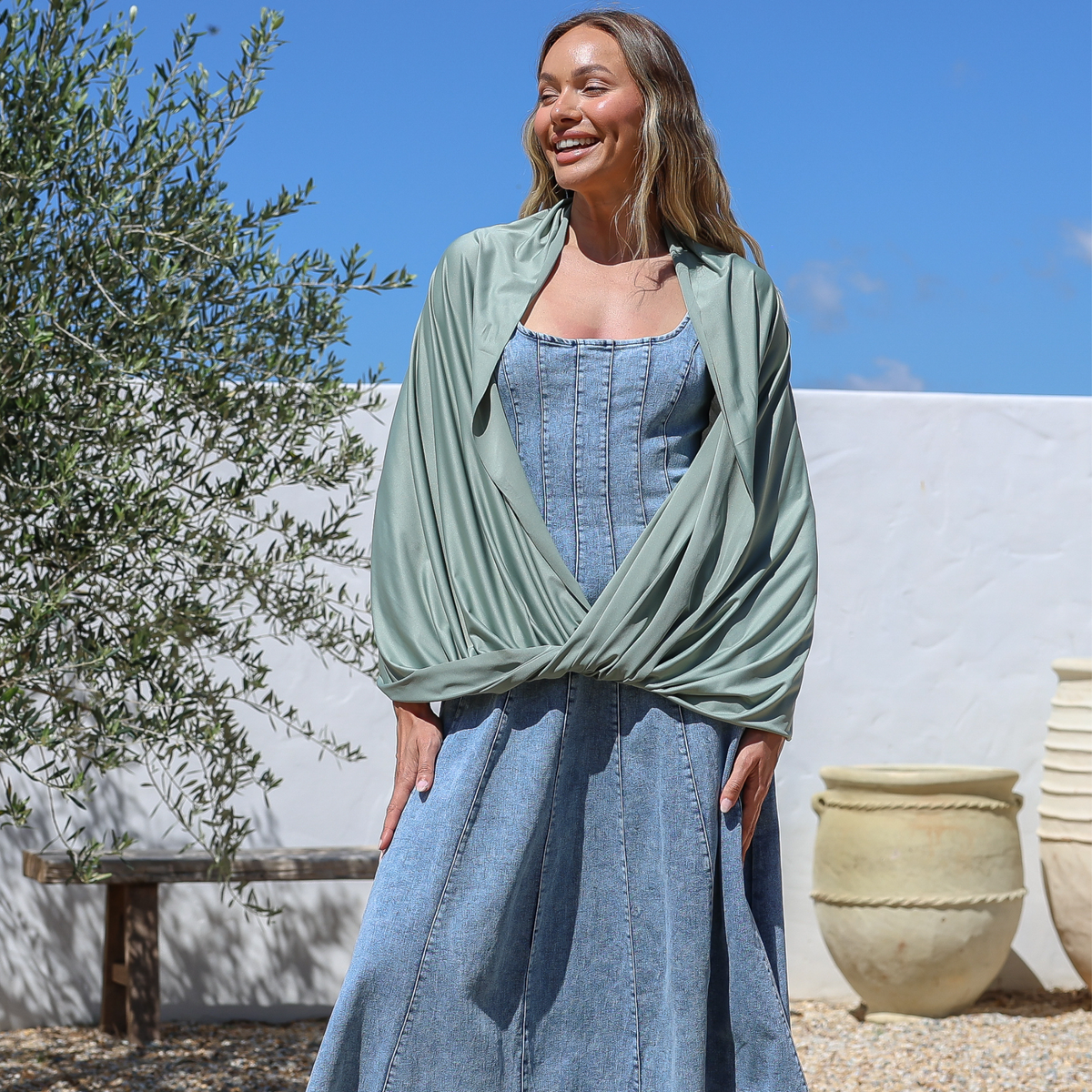 Sun Wrap UPF50+, Sage