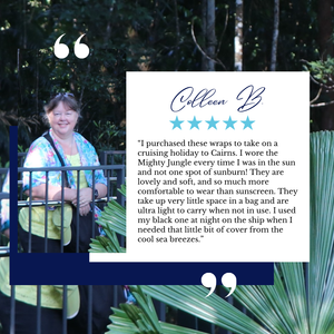 Sun Wrap UPF50+, The Mighty Jungle by Deb McNaughton