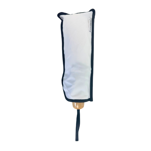 Compact Cosmopolitan UV Sun Umbrella - White with black trim