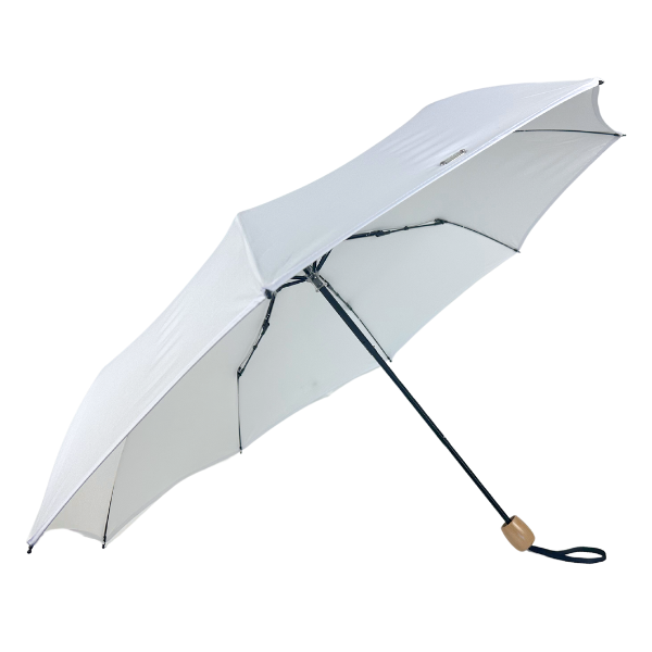Compact Cosmopolitan Sun Umbrella - White with white trim