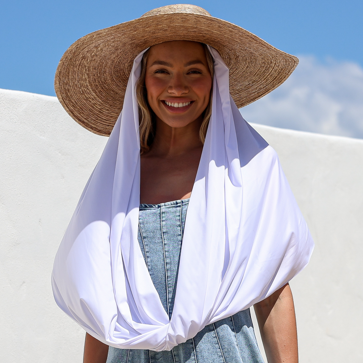 Sun Wrap UPF50+, White