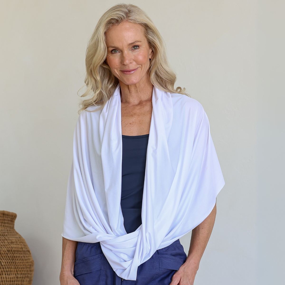 Sun Wrap UPF50+, White