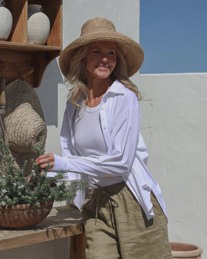 Sun Shirt UPF50+, Ice Cool Fabric, White