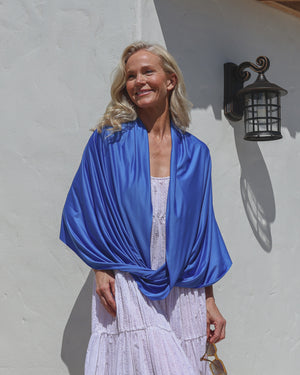Sun Wrap UPF50+, Cornflower Blue